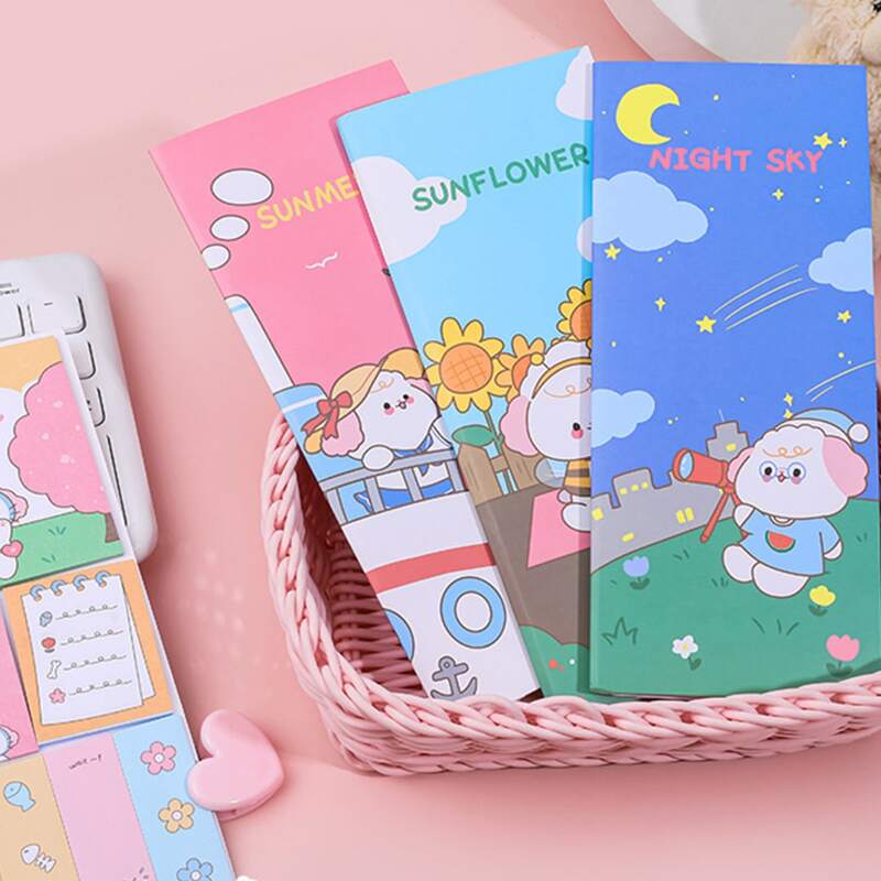 

1pack Cartoon Graphic Random Sticky Note, Multicolor