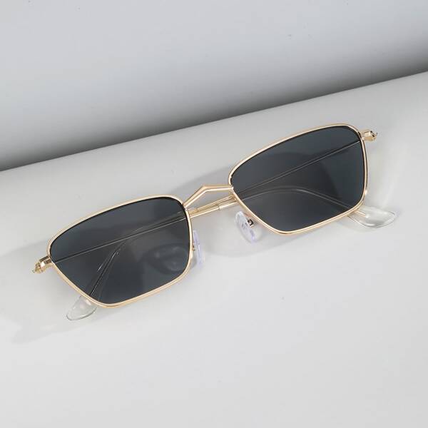 

Men Metal Frame Sunglasses, Gold