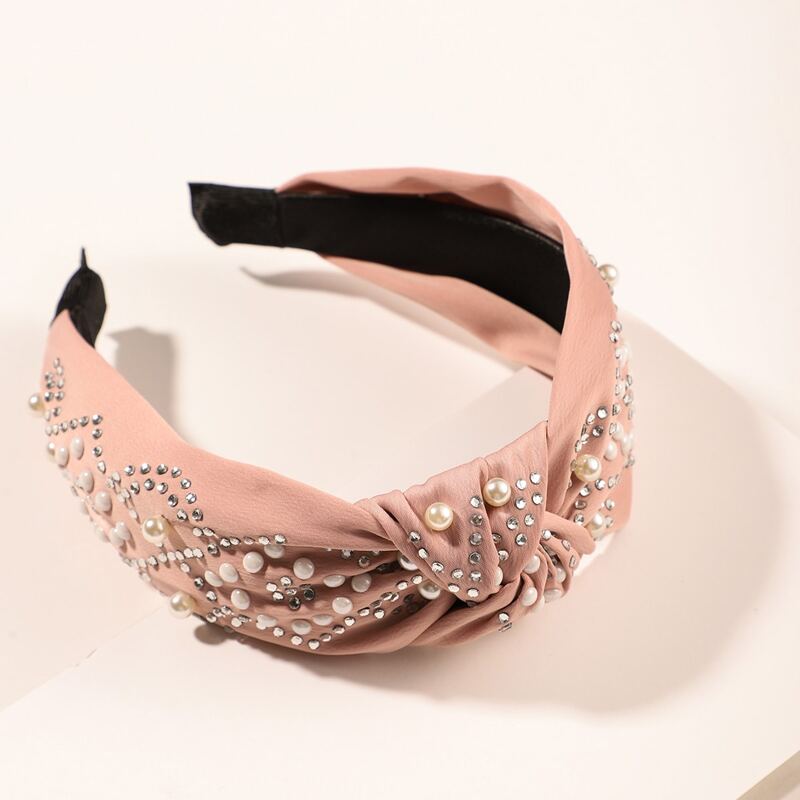 

Faux Pearl Decor Hair Hoop, Pink