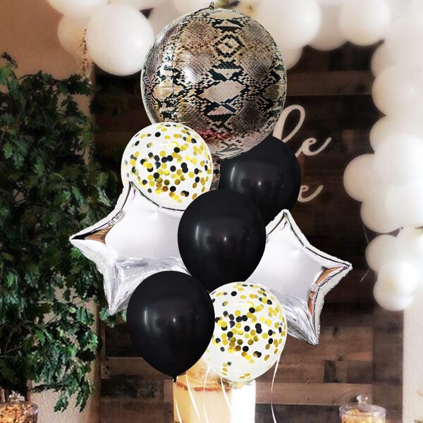 

10pcs Decorative Balloon Set, Multicolor