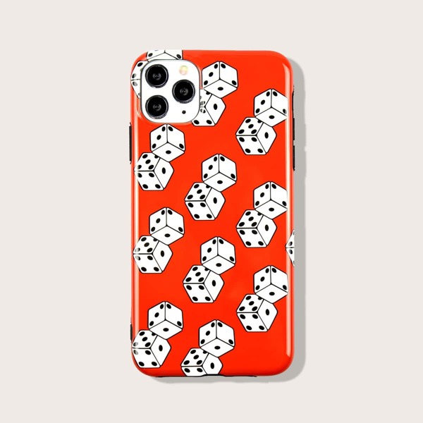

Dice Print iPhone Case, Multicolor