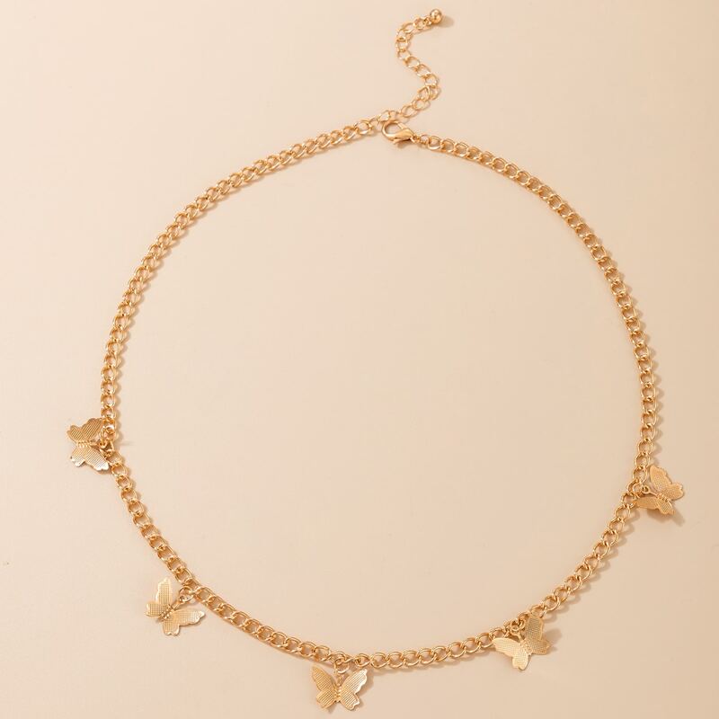 

Butterfly Chain Necklace, Gold