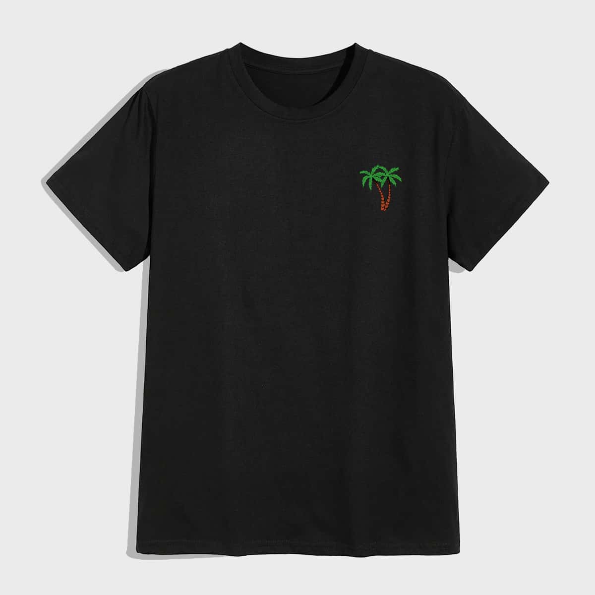 

Guys Tropical Graphic Tee, Black