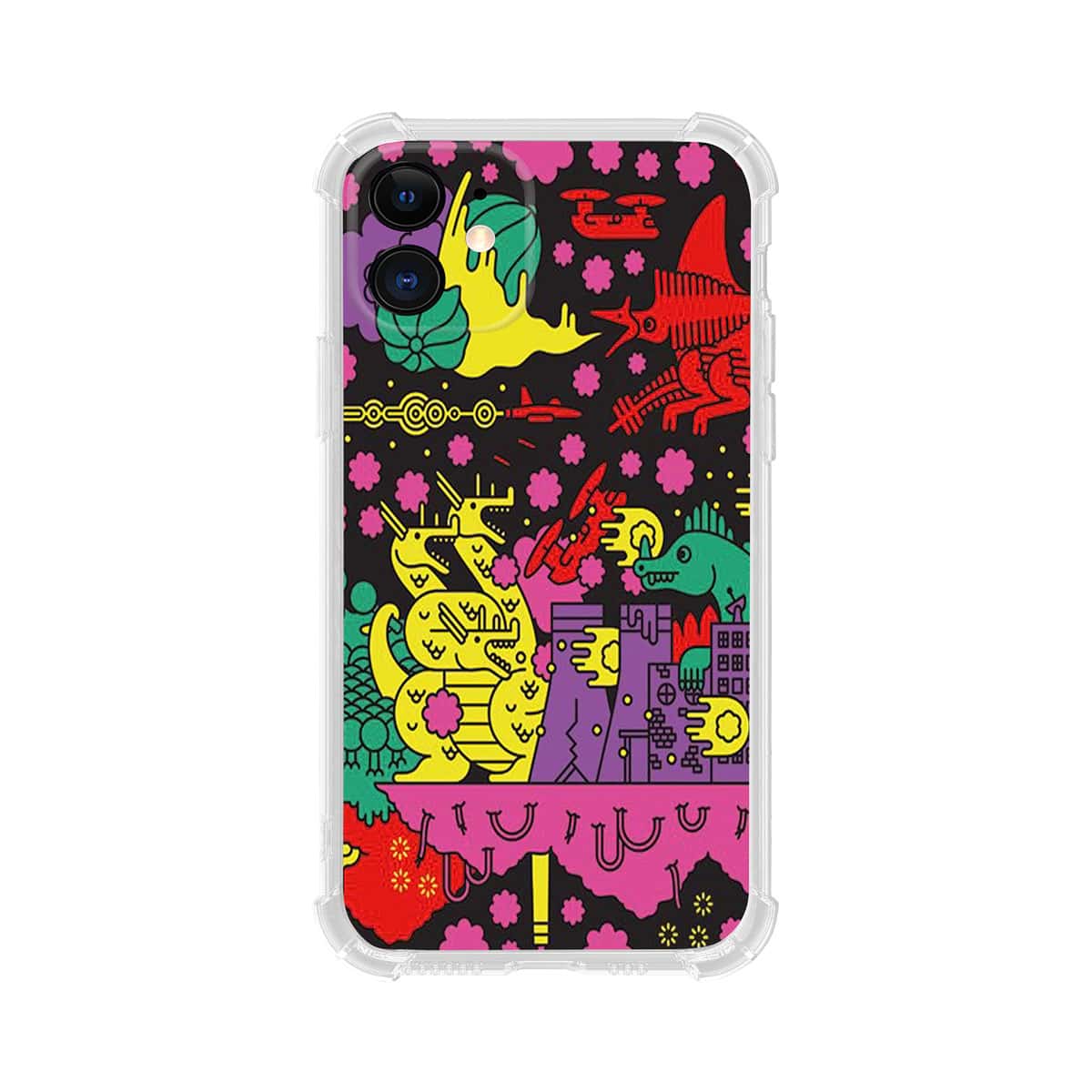

Cartoon Graphic iPhone Case, Multicolor