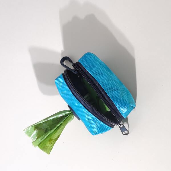

1pc Dog Waste Bag Dispenser With 20pcs Garbage Bag, Blue