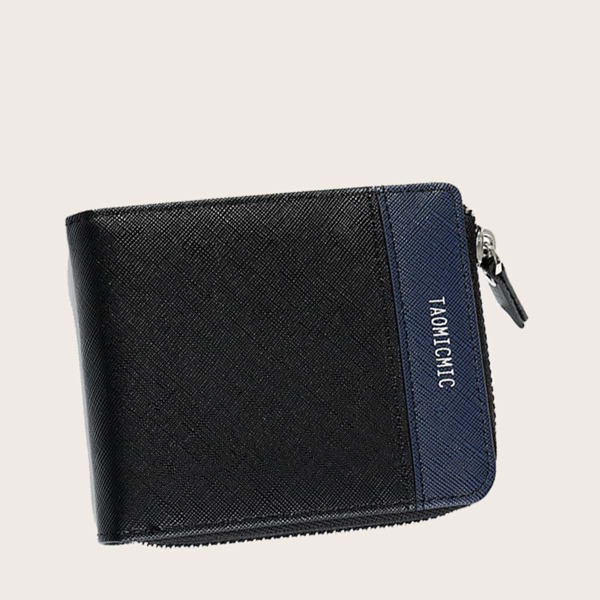 

Men Two Tone Purse, Black