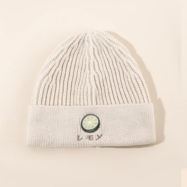 

Детская шапка с фруктами, Бежевые