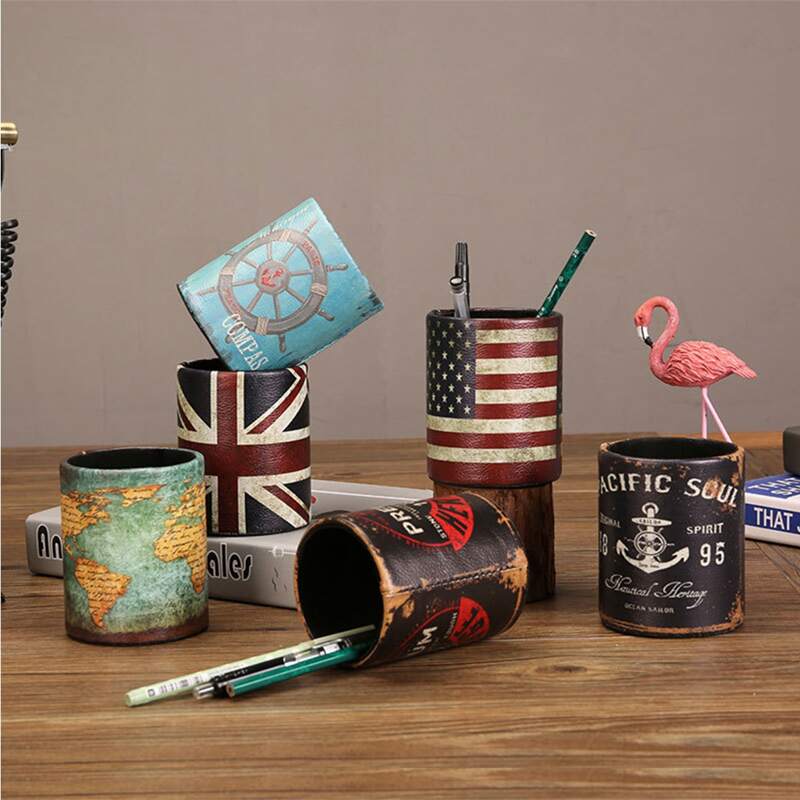 

1pc Vintage Pattern Random Pen Holder, Multicolor