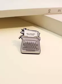 打字機設計胸針 - 彩色 - 查看 4