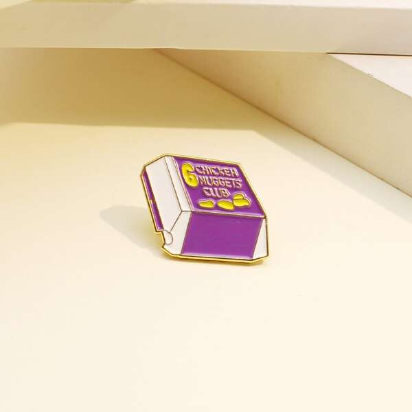 

Letter Design Brooch, Multicolor