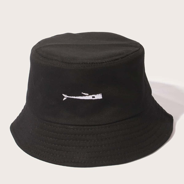 

Men Embroidery Bucket Hat, Black