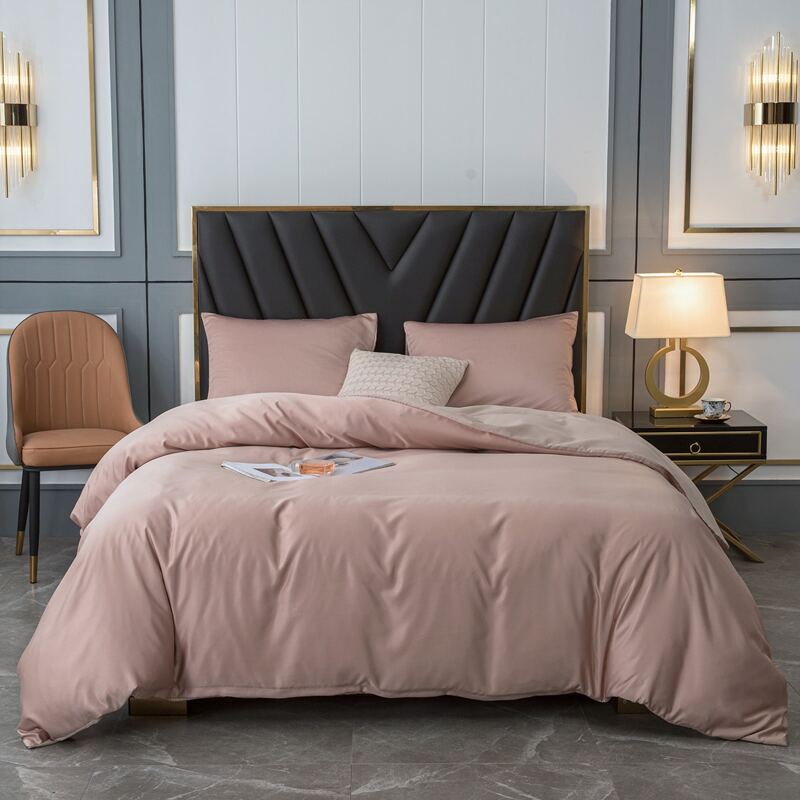 

Plain Bedding Set Without Filler, Dusty pink