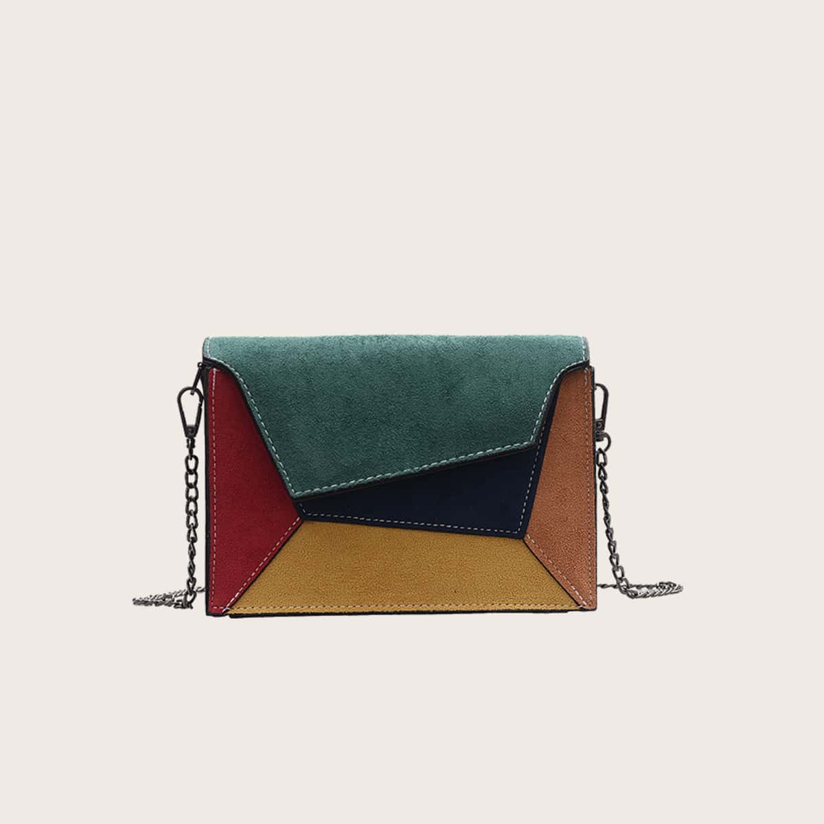 

Colorblock Crossbody Bag, Multicolor