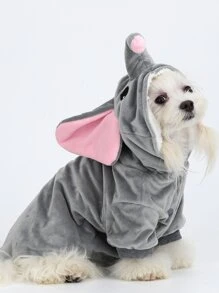 PETSIN Elephant Shaped Dog Coat - Grey - View 1