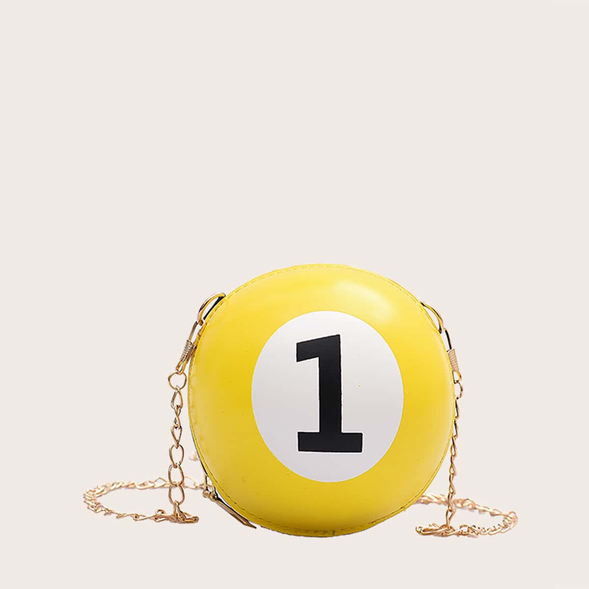 

Mini Billiard Chain Crossbody Bag, Yellow