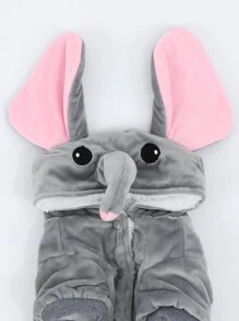 PETSIN Elephant Shaped Dog Coat - Grey - View 3