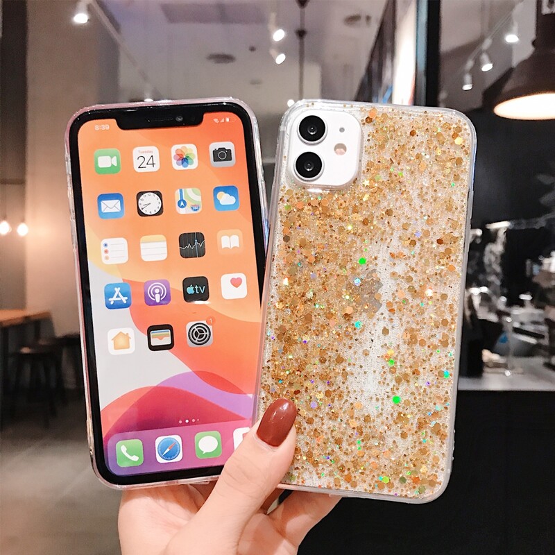 

Glitter Sequin iPhone Case, Gold