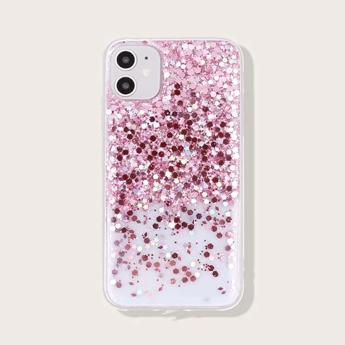

Glitter Sequin iPhone Case, Pink