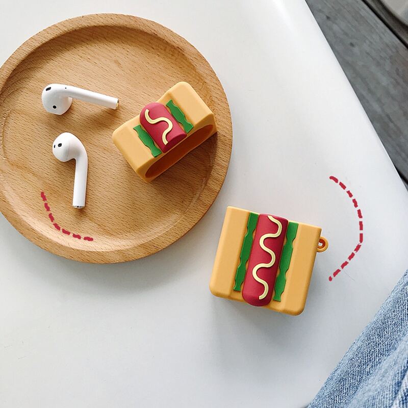 

Hot Dog Design AirPods Case, Multicolor