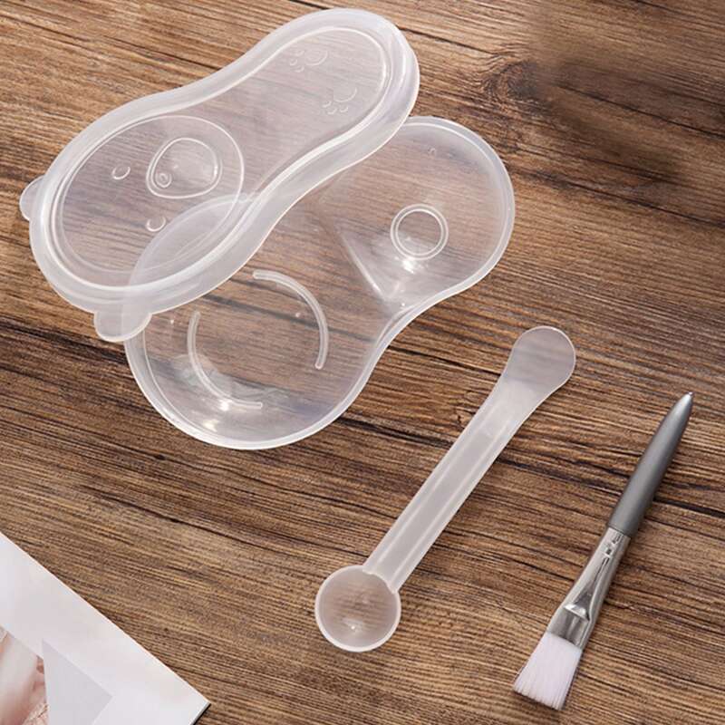 

3pcs Facial Mask Tool Set, Clear