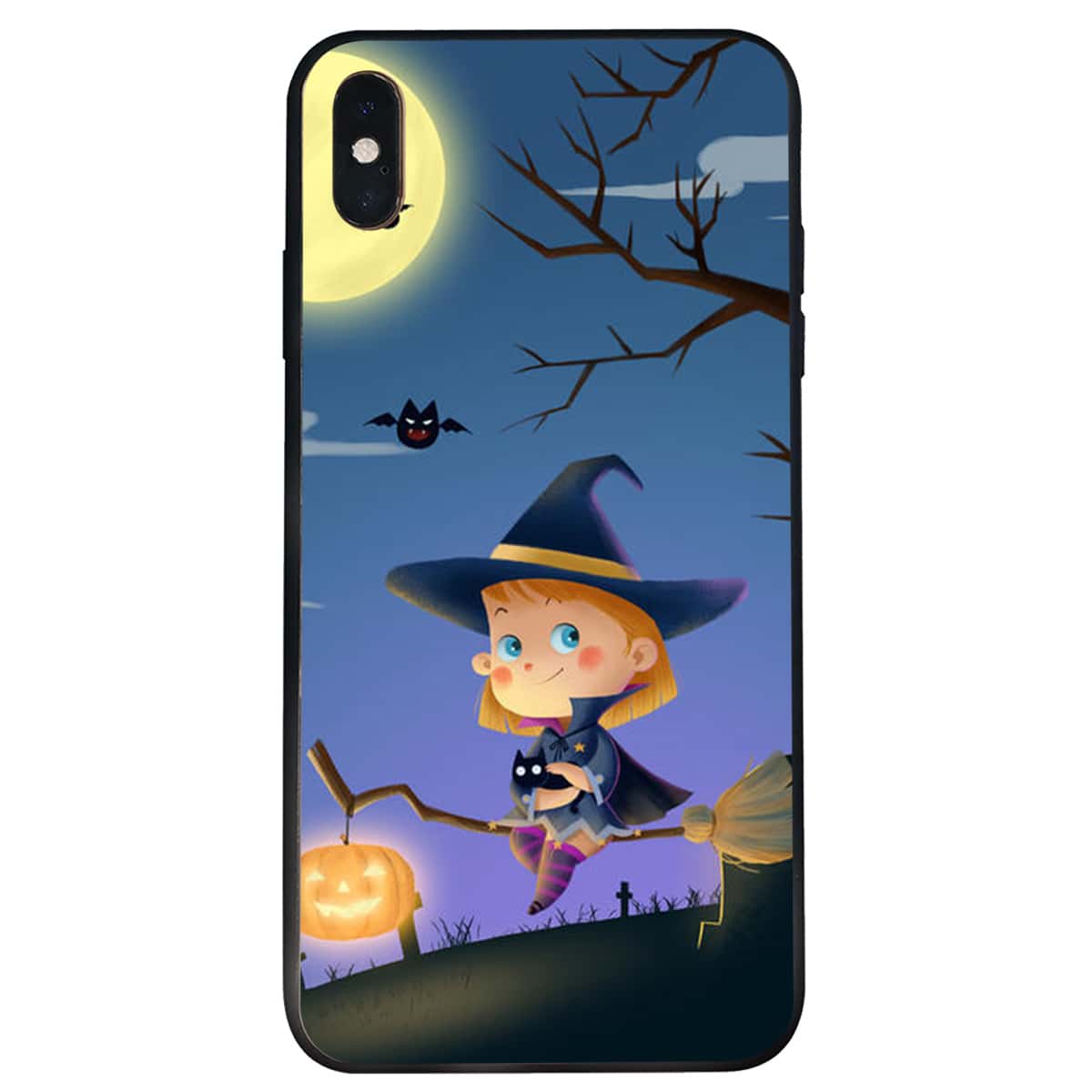

Halloween Figure Graphic iPhone Case, Multicolor