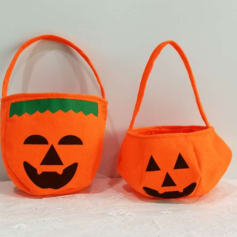 

1pc Halloween Pumpkin Pattern Candy Bag, Orange
