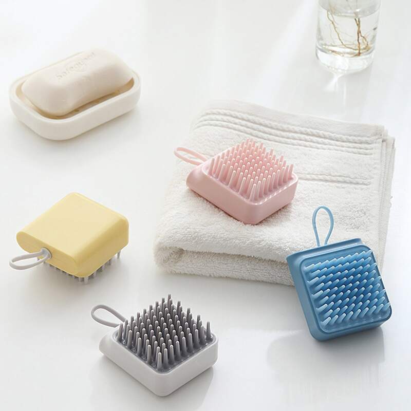 

1pc Random Silicone Shampoo Brush, Multicolor