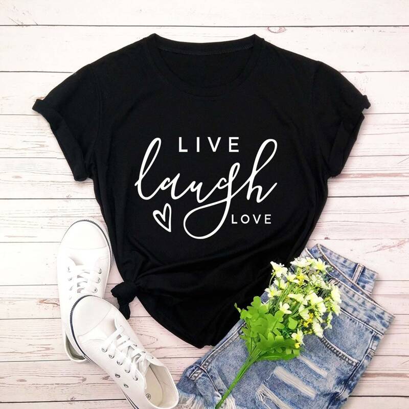 

Letter Heart Graphic Tee, Black