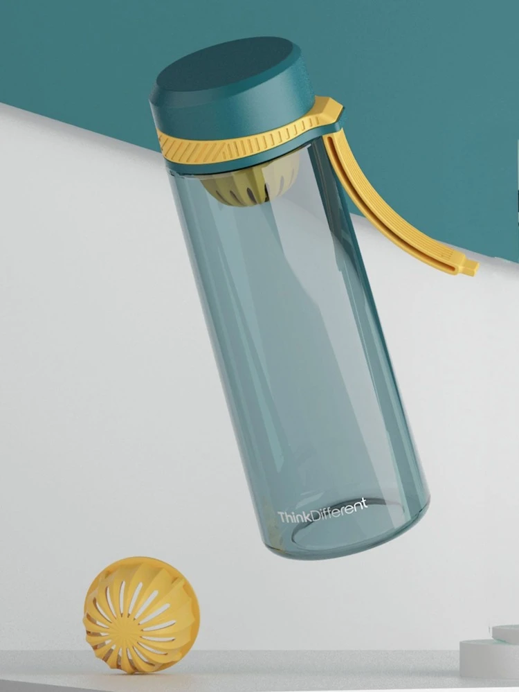 Garrafa de água Tritan portátil de 1 unidade