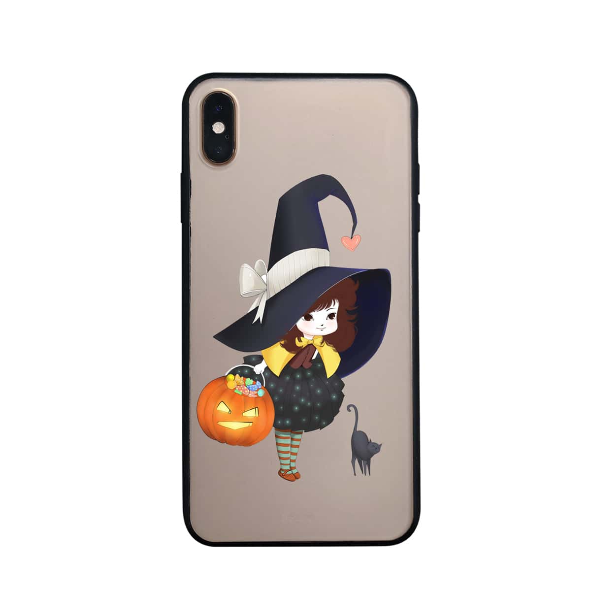 

Halloween Cartoon Graphic iPhone Case, Clear
