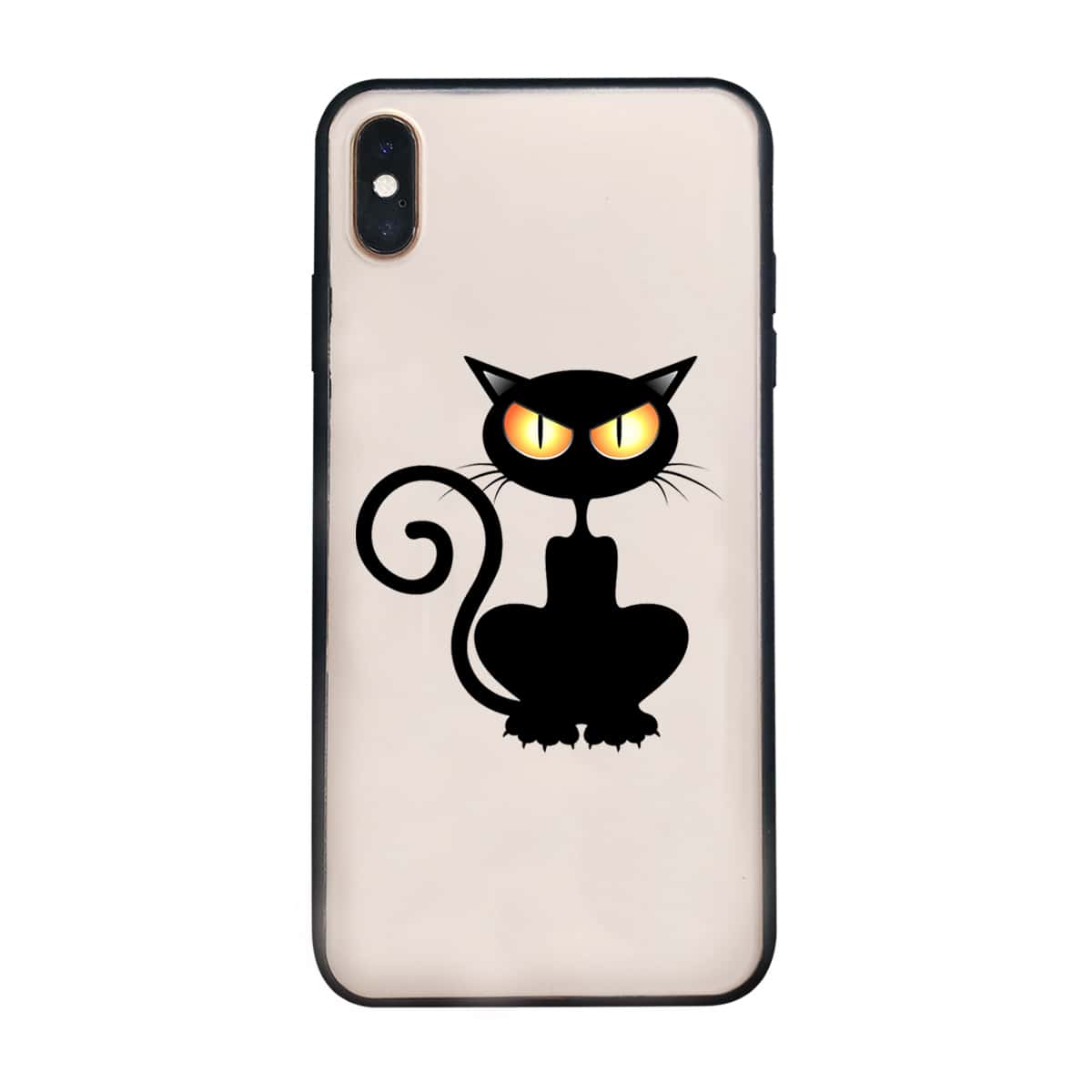 

Halloween Cat Pattern iPhone Case, Clear