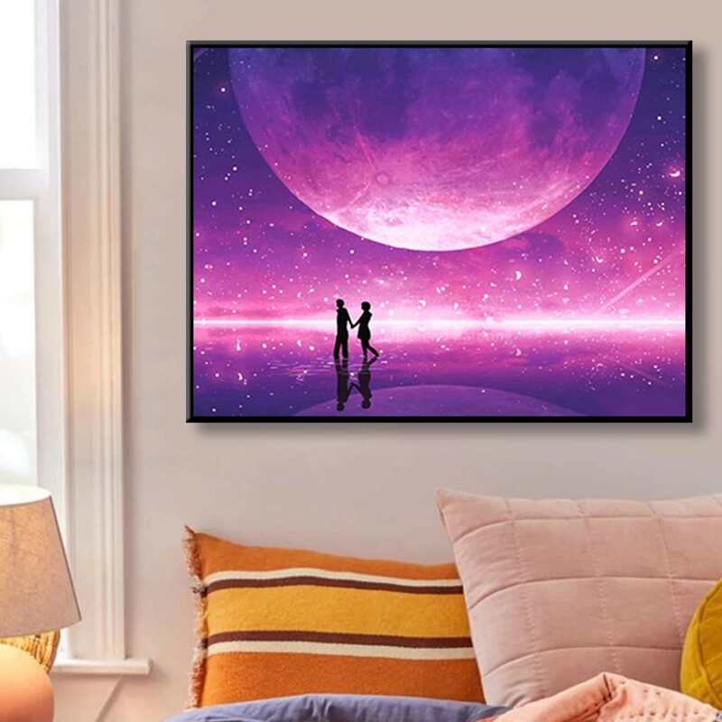 

Couple Print Diamond Painting, Multicolor