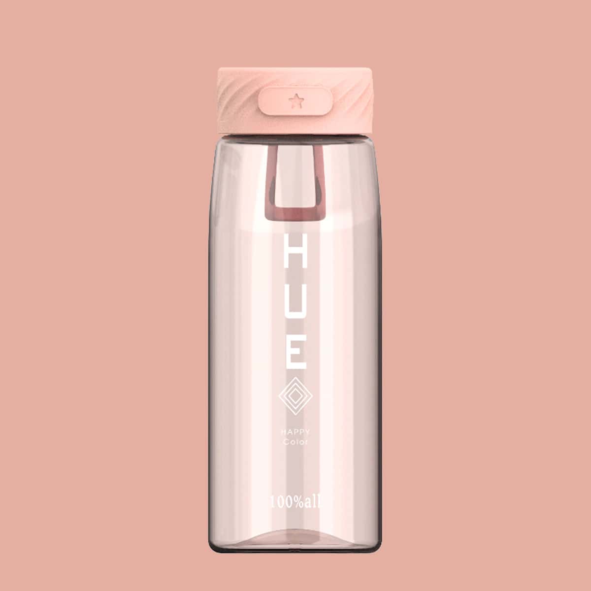 

1pc Letter Graphic Tritan Water Bottle, Pink