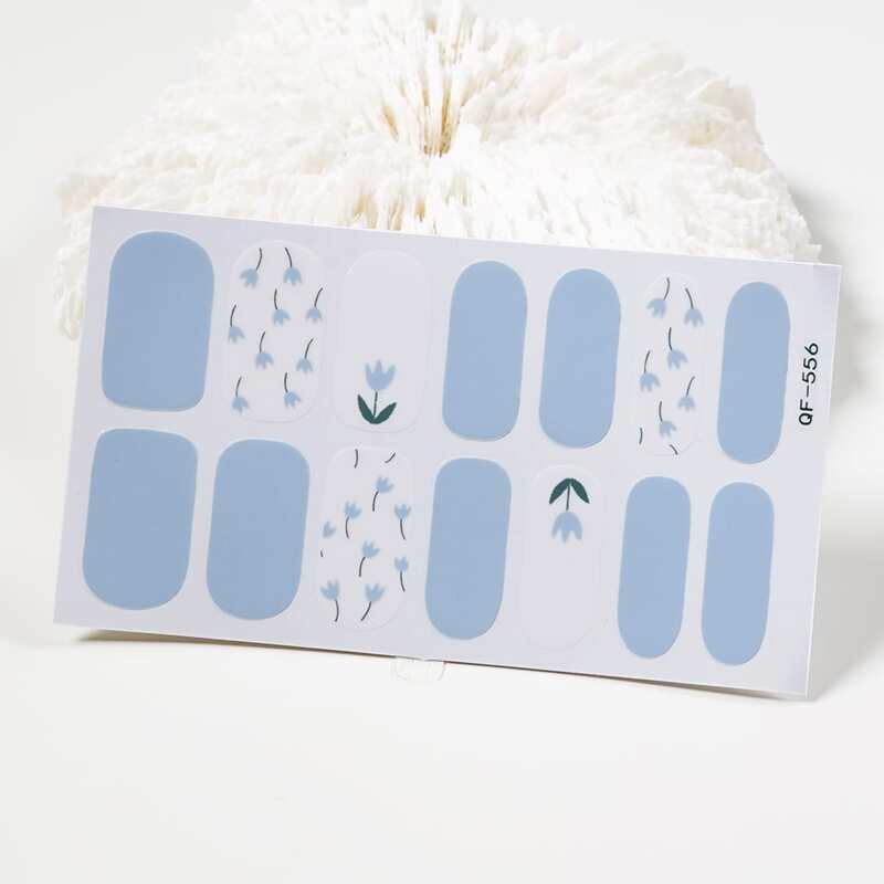 

1sheet Flower Pattern Nail Sticker, Multicolor