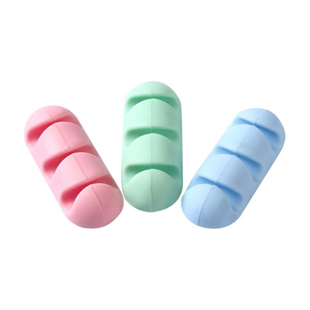 

2pcs Random Punch-free Data Cable Organizer, Multicolor