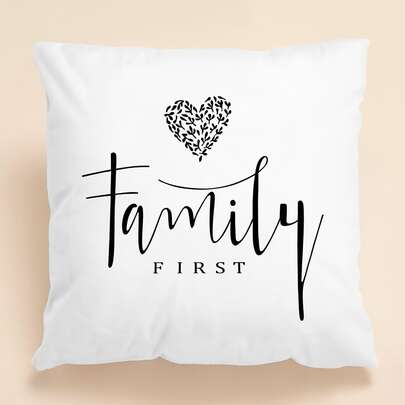 Letter Graphic Cushion Cover Without Filler