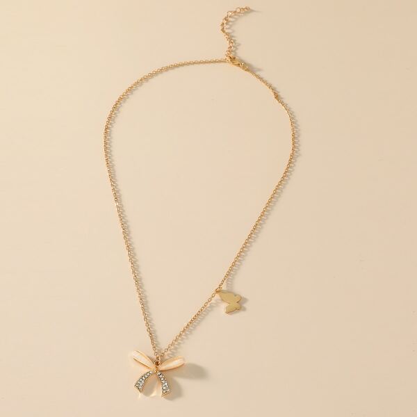 

Butterfly Charm Necklace, Gold