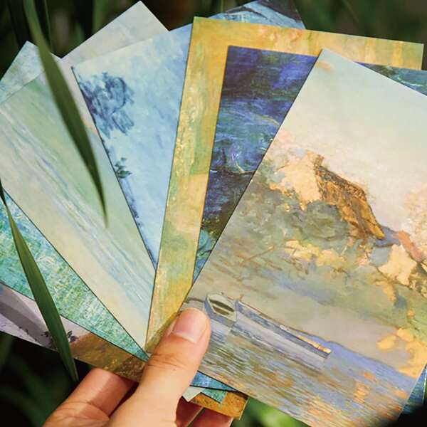 

30sheets Oil Painting Postcard, Multicolor