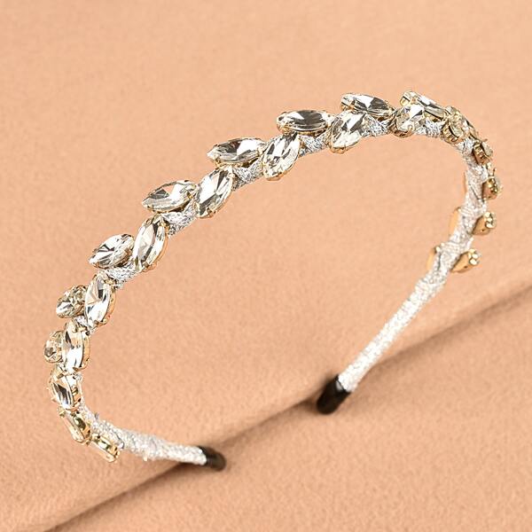 

Rhinestone Decor Hair Hoop, Silver