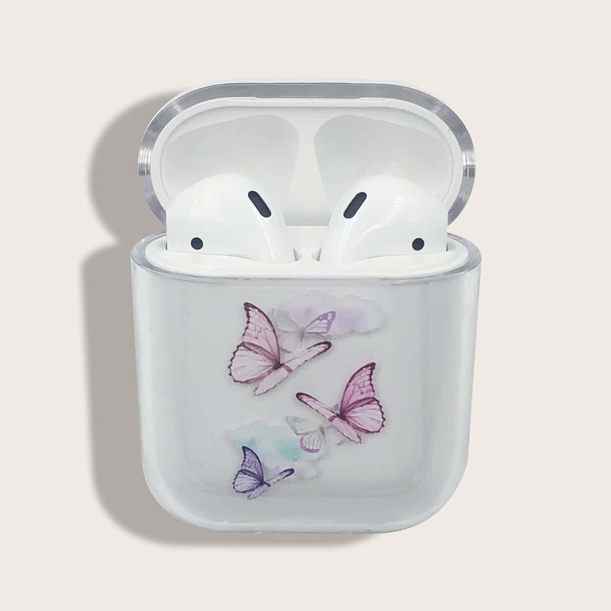 

Butterfly Pattern Clear Airpods Case