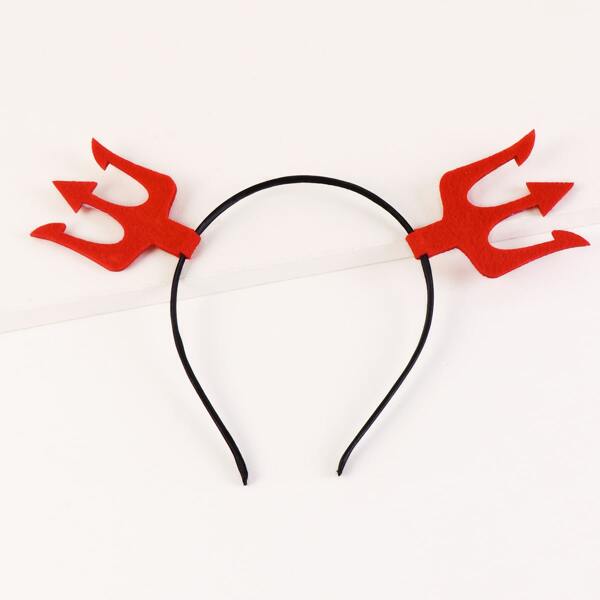 

Halloween Horn Decor Hair Hoop, Red