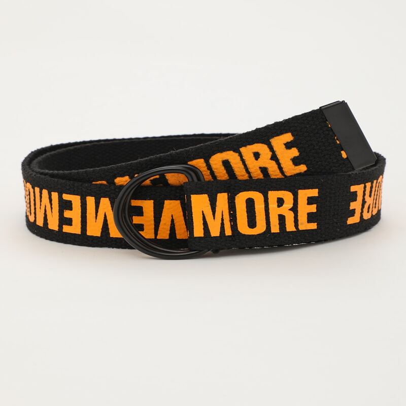

Guys Letter Graphic Tape Belt, Black