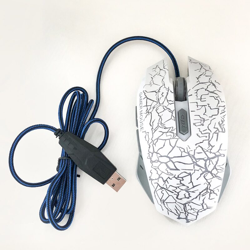 

Graphic Wired Mouse, White