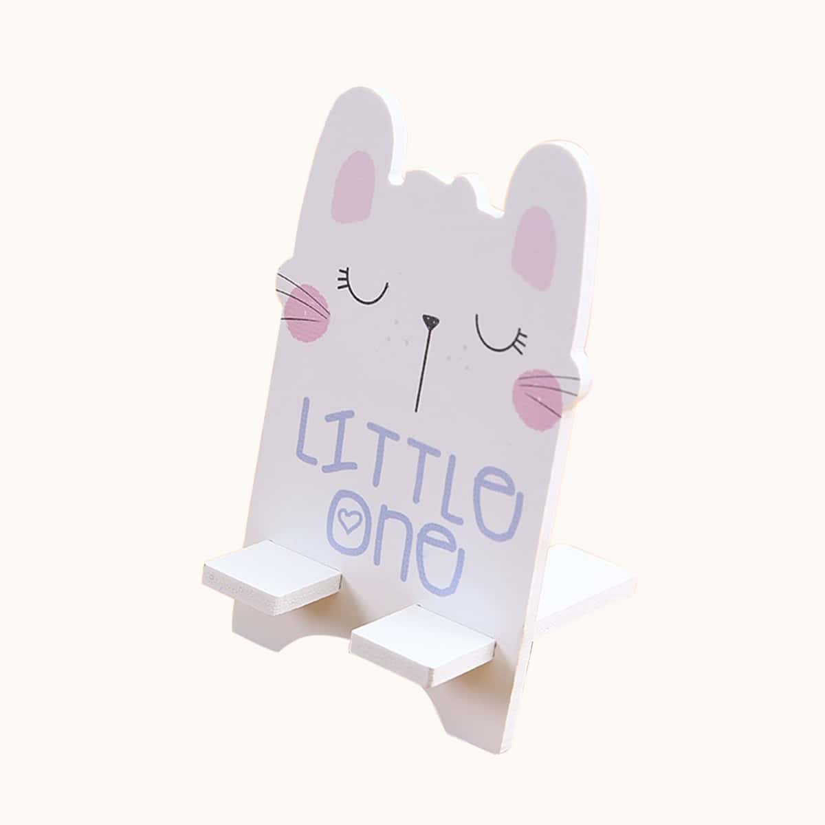 

Cartoon Graphic Phone Holder, White
