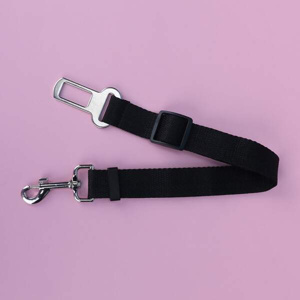 

Solid Dog Car Seat Belt, Black