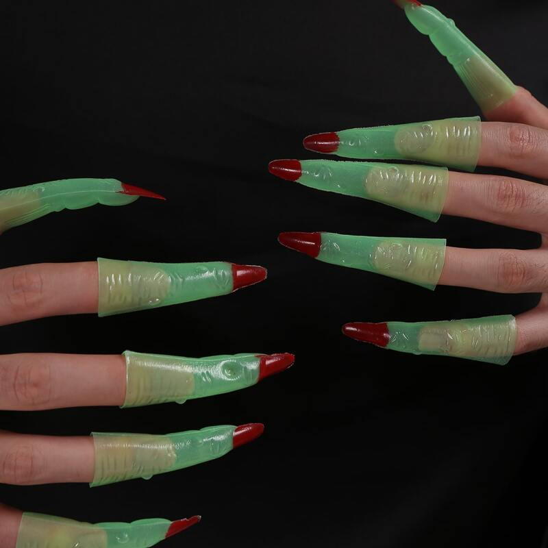 

10pcs Halloween Nail Cover, Multicolor