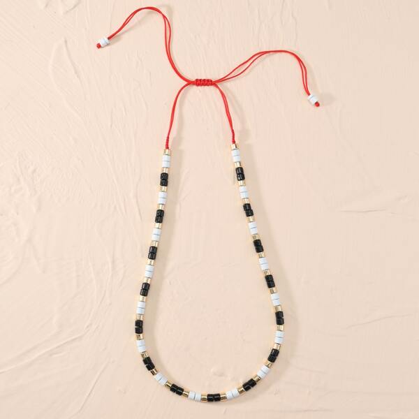 

Colorful Beaded Necklace, Multicolor