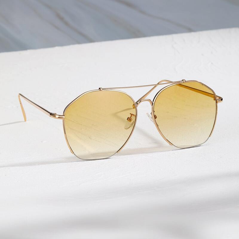 

Guys Top Bar Sunglasses, Mustard yellow