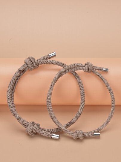 قطعتان من الأساور العصرية للرجال/النساء، سوار بسيط إبداعي، مناسب للارتداء اليومي