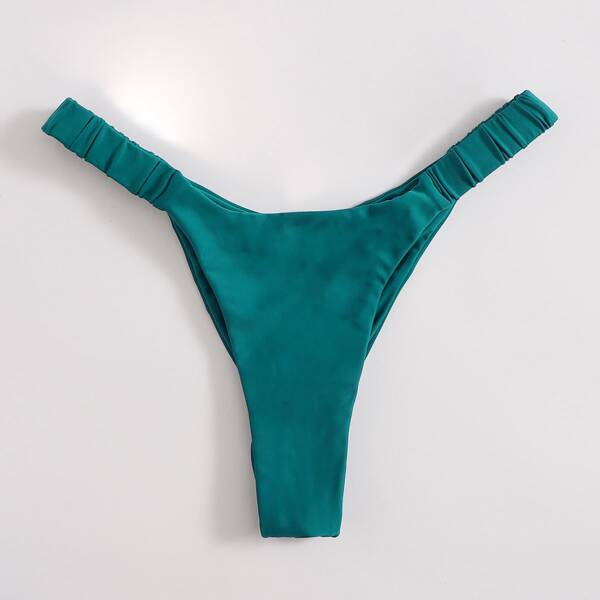 

High Leg Bikini Panty, Dark green